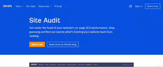 ahrefs screenshot