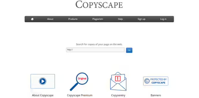 Copyscape screenshot