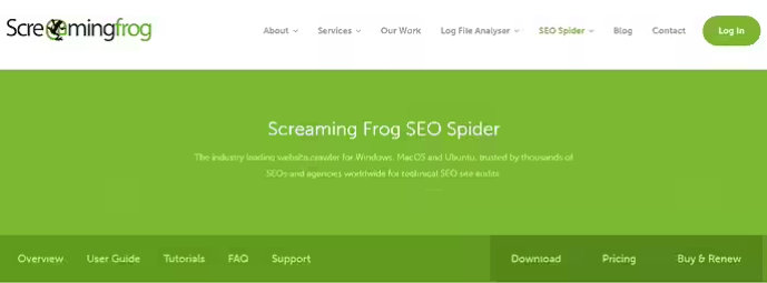 screaming frog screenshot