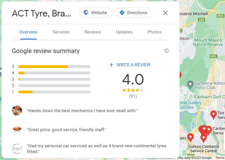 Google Maap reviews