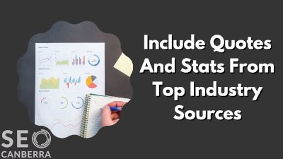 include quotes and stats from top industry figures